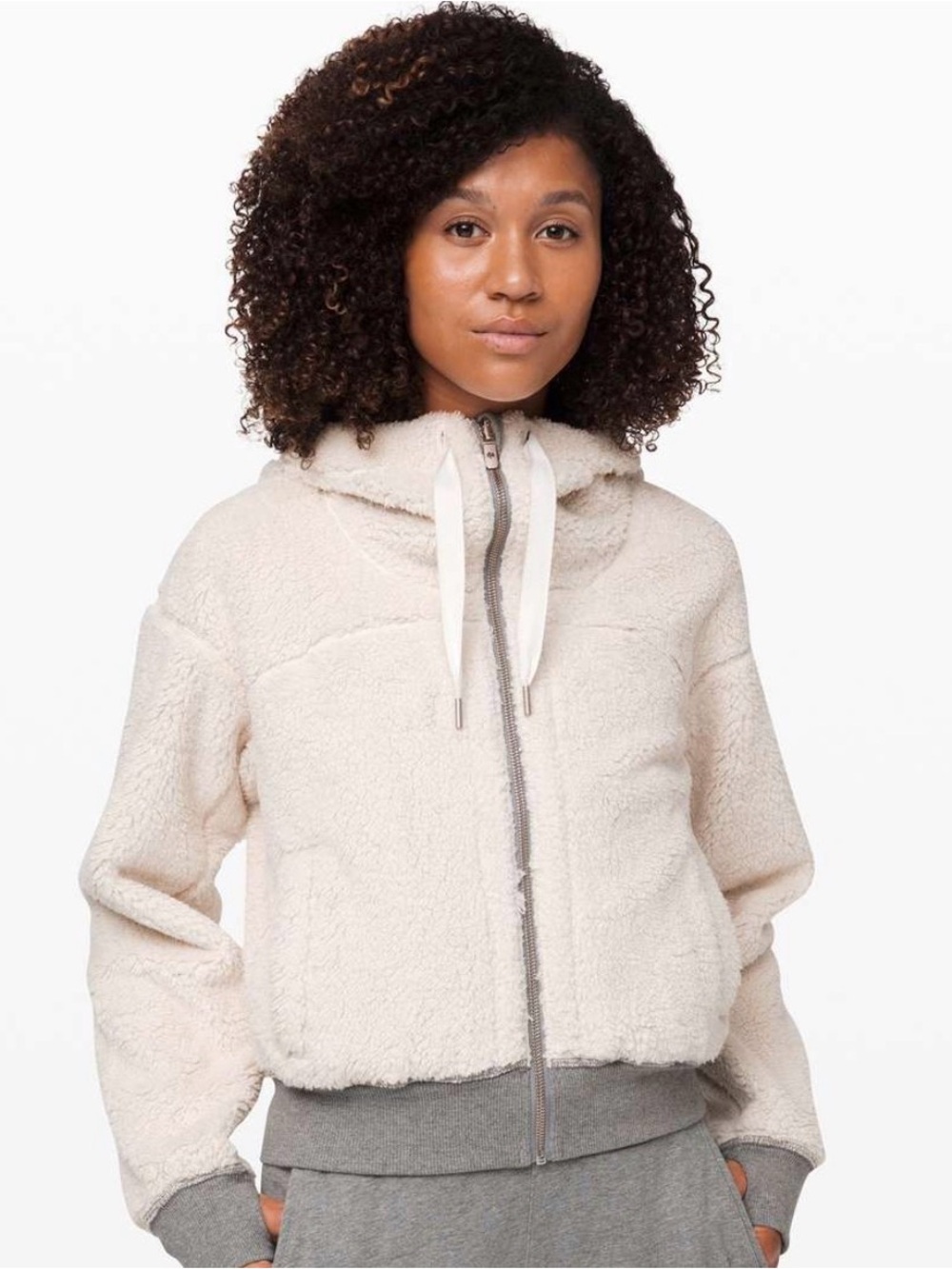 Lululemon short sweet and Sherpa reversible zip up